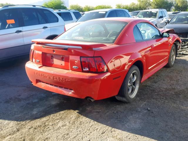 1FAFP42X52F123581 - 2002 FORD MUSTANG GT RED photo 4