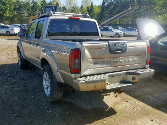 1N6MD27Y21C386639 - 2001 NISSAN FRONTIER C GRAY photo 3