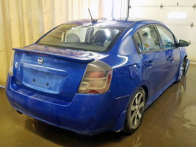 3N1AB6AP8BL718594 - 2011 NISSAN SENTRA 2.0 BLUE photo 4