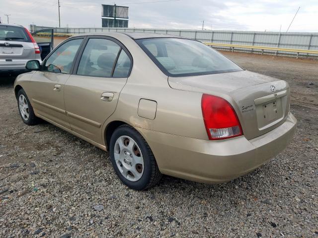 KMHDN45D42U256249 - 2002 HYUNDAI ELANTRA GLS  photo 3