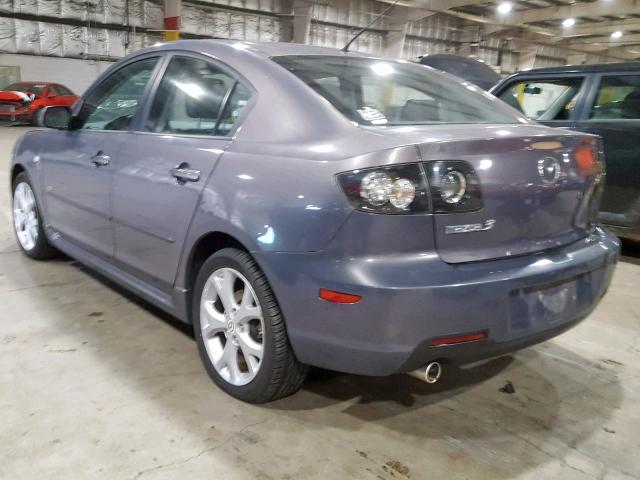 JM1BK323171603801 - 2007 MAZDA 3 S GRAY photo 3