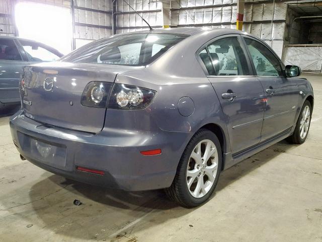 JM1BK323171603801 - 2007 MAZDA 3 S GRAY photo 4