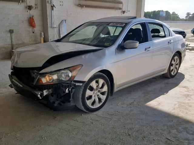 1HGCP26829A062316 - 2009 HONDA ACCORD EXL SILVER photo 2