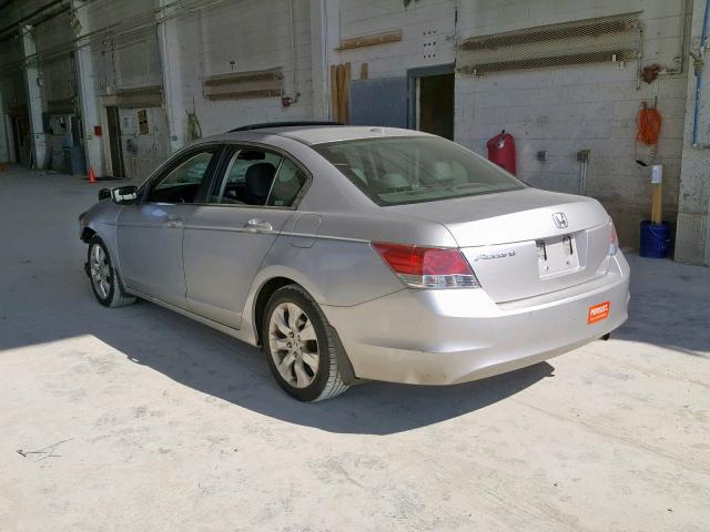 1HGCP26829A062316 - 2009 HONDA ACCORD EXL SILVER photo 3