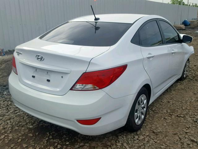 KMHCT4AE9HU286310 - 2017 HYUNDAI ACCENT SE WHITE photo 4