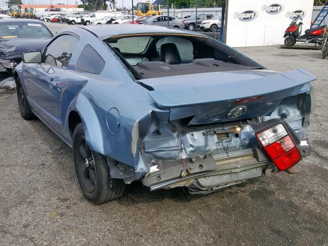 1ZVHT80N275203745 - 2007 FORD MUSTANG BLUE photo 3