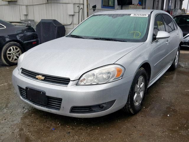 2G1WG5EK1B1226884 - 2011 CHEVROLET IMPALA LT SILVER photo 2