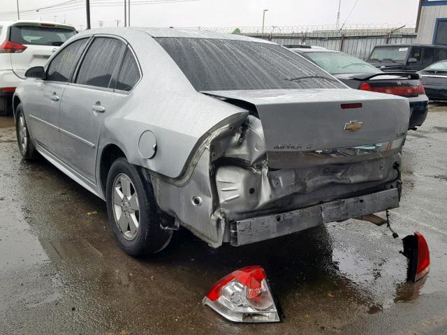 2G1WG5EK1B1226884 - 2011 CHEVROLET IMPALA LT SILVER photo 3