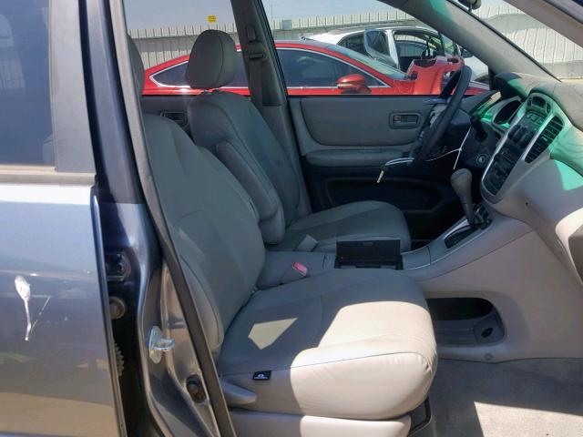 JTEGD21A860138833 - 2006 TOYOTA HIGHLANDER BLUE photo 5