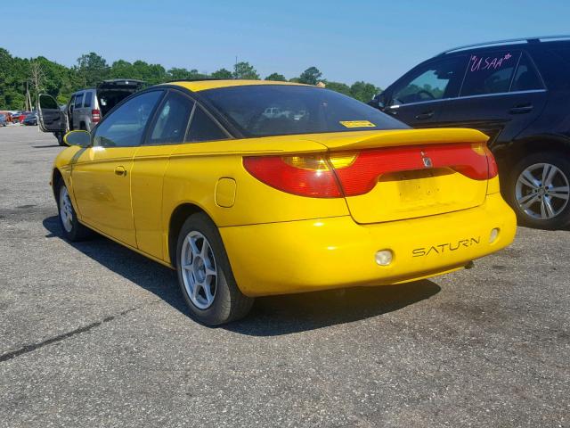 1G8ZR14711Z323216 - 2001 SATURN SC2 YELLOW photo 3