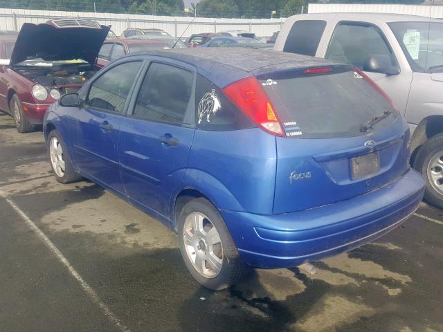 3FAFP37Z93R144880 - 2003 FORD FOCUS ZX5 BLUE photo 3