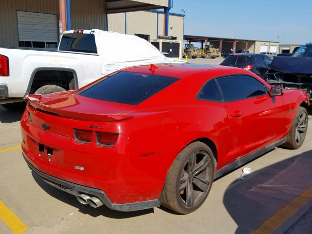 2G1FL1EP1D9805880 - 2013 CHEVROLET CAMARO ZL1 RED photo 4