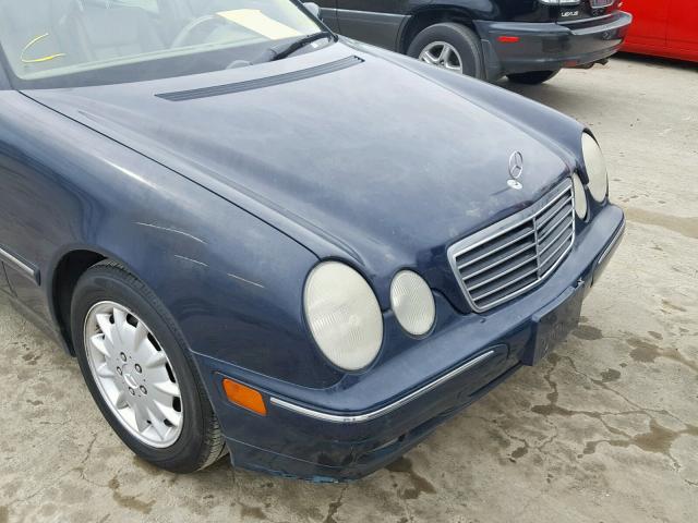 WDBJF65J9YB125245 - 2000 MERCEDES-BENZ E 320 BLUE photo 9