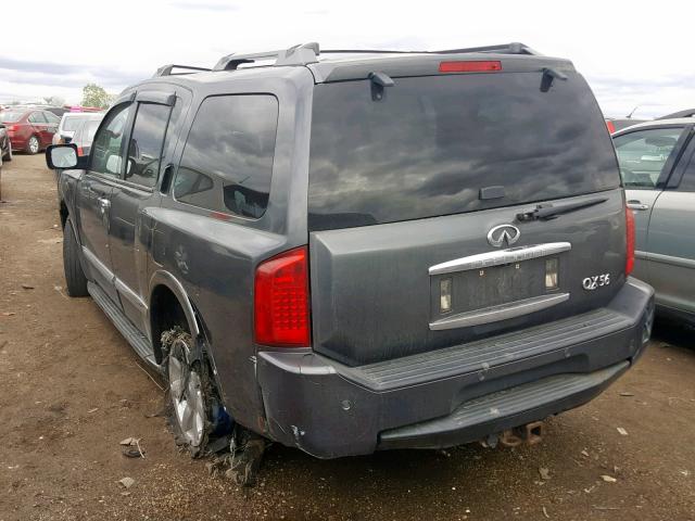 5N3AA08C84N808804 - 2004 INFINITI QX56 GRAY photo 3