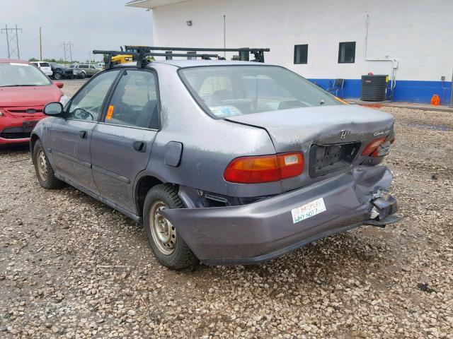 JHMEG8541SS035714 - 1995 HONDA CIVIC DX GRAY photo 3