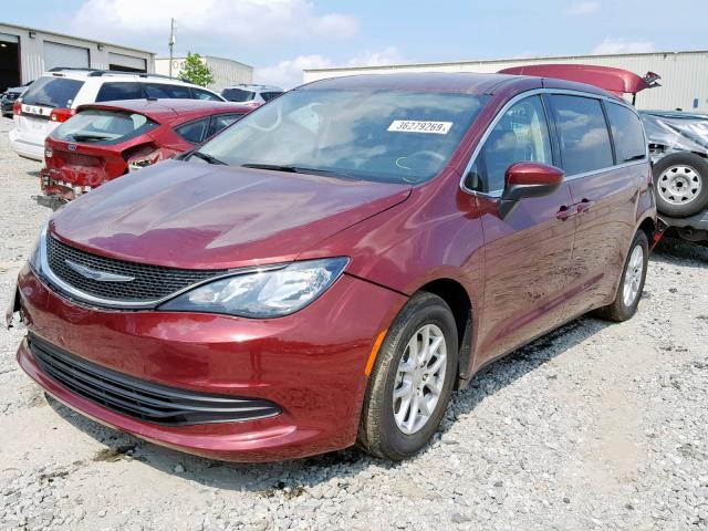 2C4RC1DG4HR509005 - 2017 CHRYSLER PACIFICA T BURGUNDY photo 2