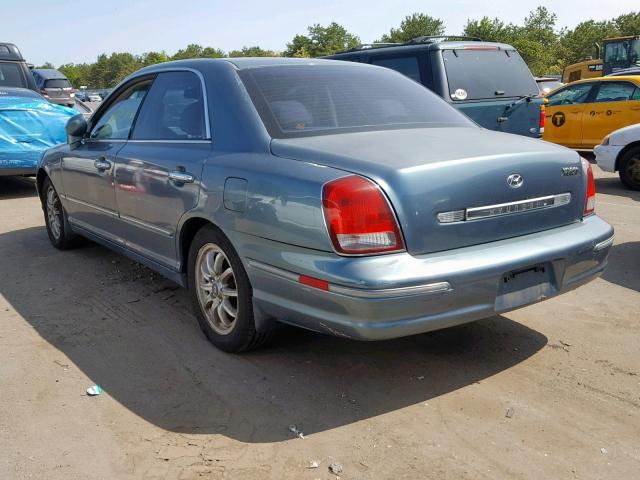 KMHFU45E72A214020 - 2002 HYUNDAI XG 350 SILVER photo 3