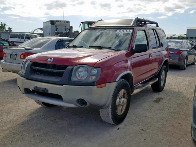 5N1ED28T33C640786 - 2003 NISSAN XTERRA XE MAROON photo 2