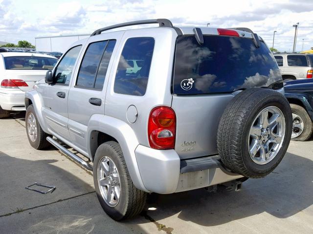 1J8GL58K13W711029 - 2003 JEEP LIBERTY LI SILVER photo 3