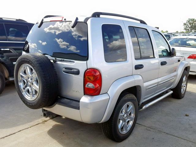 1J8GL58K13W711029 - 2003 JEEP LIBERTY LI SILVER photo 4