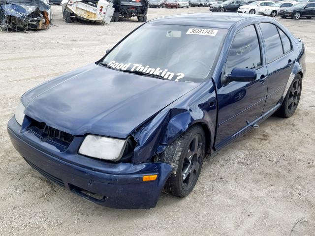 3VWPD69M91M140426 - 2001 VOLKSWAGEN JETTA WOLF BLUE photo 2