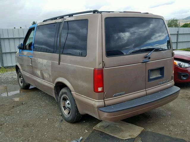 1GNDM19W4XB101387 - 1999 CHEVROLET ASTRO BROWN photo 3