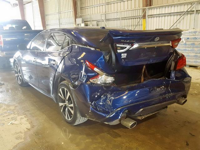 1N4AA6AP4HC437113 - 2017 NISSAN MAXIMA 3.5 BLUE photo 3