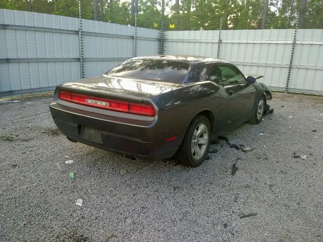 2C3CDYAG9DH591009 - 2013 DODGE CHALLENGER GRAY photo 4