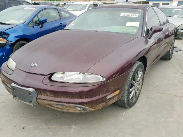 1G3GR62C7S4131839 - 1995 OLDSMOBILE AURORA RED photo 2