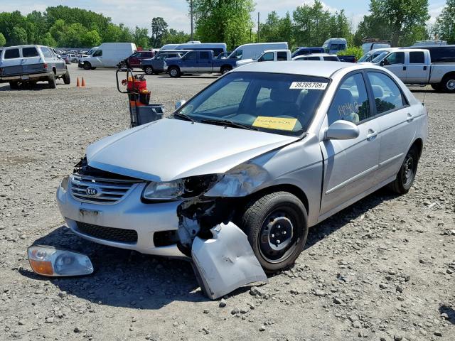 KNAFE121975394762 - 2007 KIA SPECTRA EX SILVER photo 2