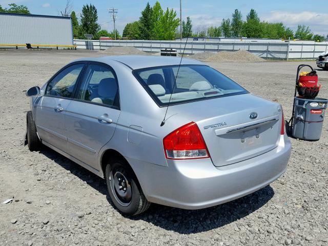 KNAFE121975394762 - 2007 KIA SPECTRA EX SILVER photo 3