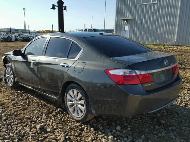 1HGCR2F87EA811910 - 2014 HONDA ACCORD EXL GRAY photo 3