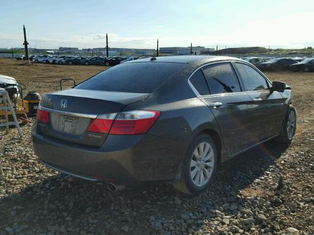 1HGCR2F87EA811910 - 2014 HONDA ACCORD EXL GRAY photo 4