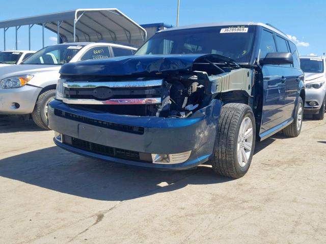 2FMGK5BC0BBD08019 - 2011 FORD FLEX SE BLUE photo 2