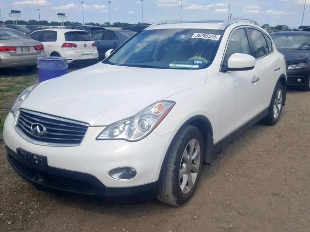 JNKAJ09E08M305274 - 2008 INFINITI EX35 BASE WHITE photo 2
