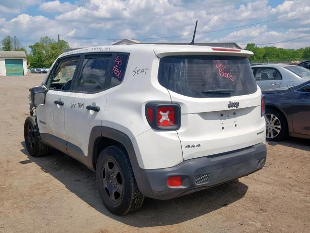 ZACCJBAB6HPF14933 - 2017 JEEP RENEGADE S WHITE photo 3