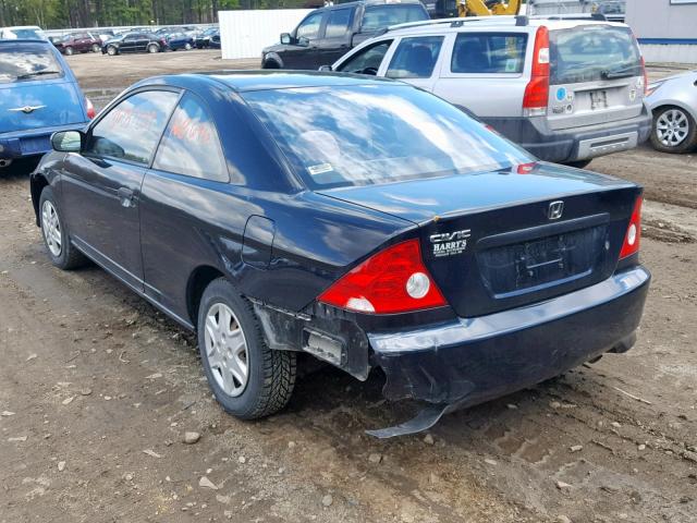 1HGEM22175L047769 - 2005 HONDA CIVIC DX V BLACK photo 3