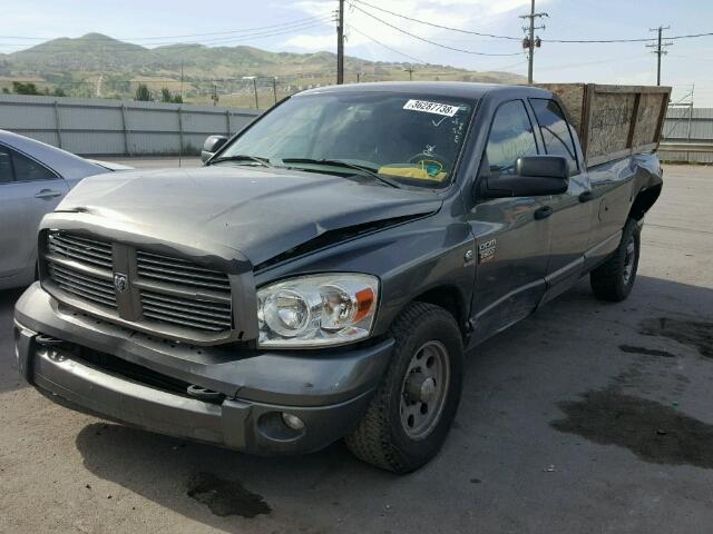 3D7KR28A27G791280 - 2007 DODGE RAM 2500 S GRAY photo 2