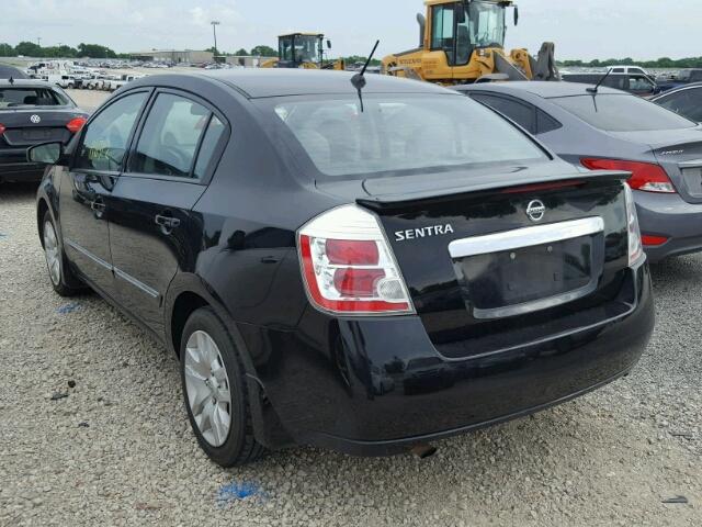 3N1AB6AP9CL699829 - 2012 NISSAN SENTRA 2.0 BLACK photo 3