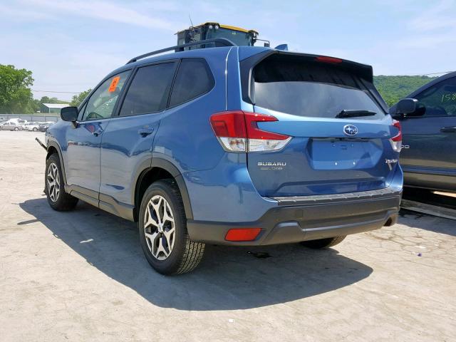 JF2SKAGC2KH506198 - 2019 SUBARU FORESTER P BLUE photo 3