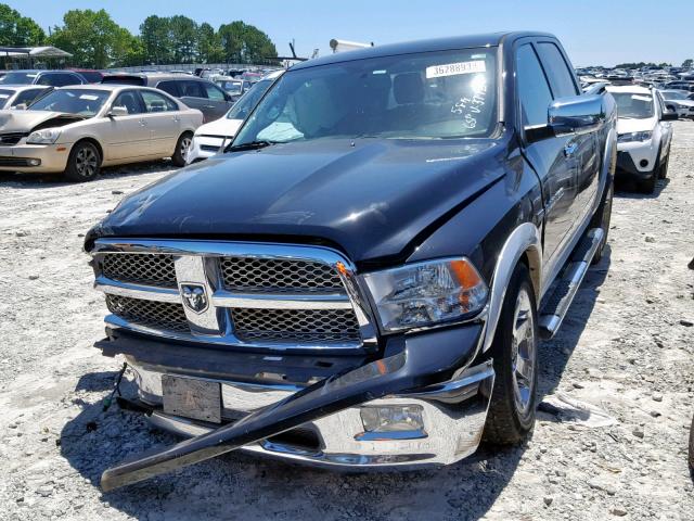 1C6RD6NT0CS113772 - 2012 DODGE RAM 1500 L BLACK photo 2