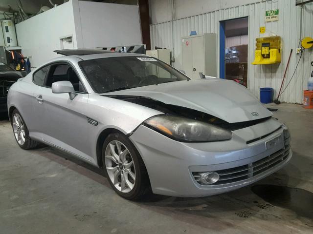 KMHHN66FX7U243882 - 2007 HYUNDAI TIBURON GT SILVER photo 1