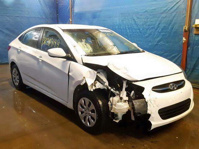 KMHCT4AE9GU137524 - 2016 HYUNDAI ACCENT SE WHITE photo 1