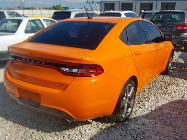 1C3CDFCB0DD340897 - 2013 DODGE DART LIMIT ORANGE photo 4