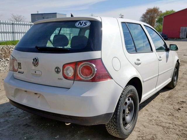 9BWEL41JX94017475 - 2009 VOLKSWAGEN CITY GOLF WHITE photo 4