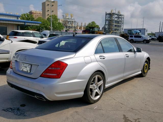 WDDNG7BB1AA295376 - 2010 MERCEDES-BENZ S 550 SILVER photo 4