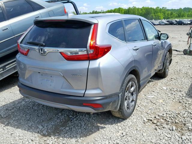 2HKRW2H86HH668847 - 2017 HONDA CR-V EXL SILVER photo 4