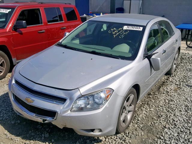 1G1ZC5E0XCF222222 - 2012 CHEVROLET MALIBU 1LT ვერცხლისფერი ფოტო 2