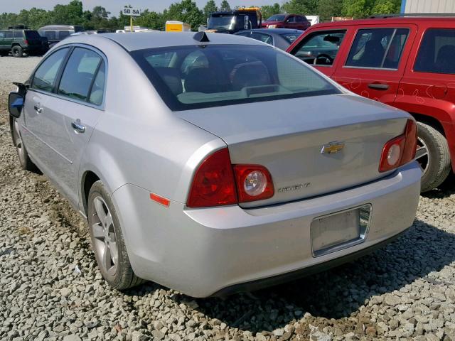 1G1ZC5E0XCF222222 - 2012 CHEVROLET MALIBU 1LT ვერცხლისფერი ფოტო 3