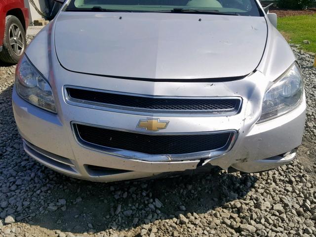 1G1ZC5E0XCF222222 - 2012 CHEVROLET MALIBU 1LT ვერცხლისფერი ფოტო 9